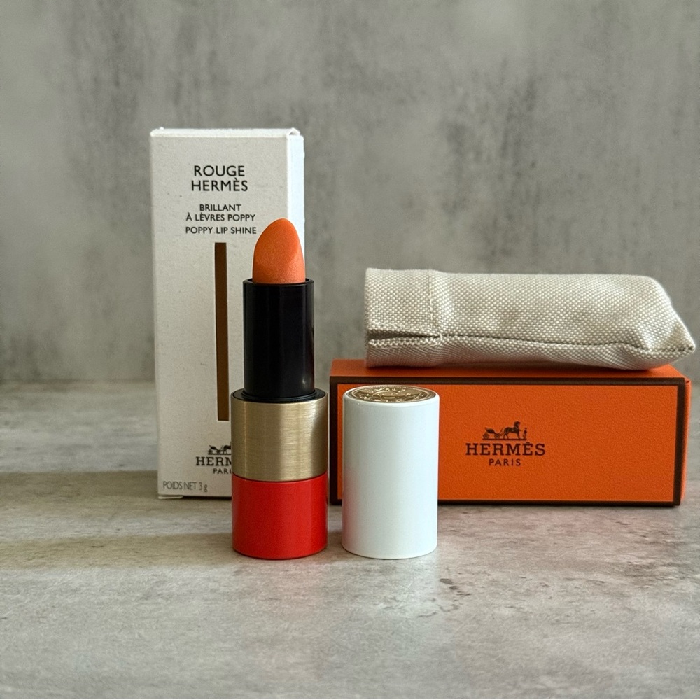 Authentic ROUGE HERMÈS Poppy lip shine